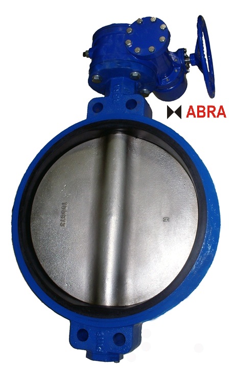 Затвор поворотный с редуктором Ду600 Ру16  ABRA / АБРА 