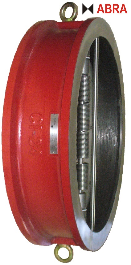 Обратный клапан межфланцевый двустворчатый DN40-1200 PN16 ABRA-D122-EN. Корпус GG25/ Лепестки SS304