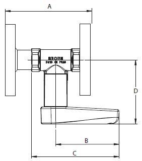BALLOREX Venturi DRV Ду 015-050 Ру16 фланцевые балансировочные клапаны Броен. Габаритные размеры, строительные длины, веса и Kv.
